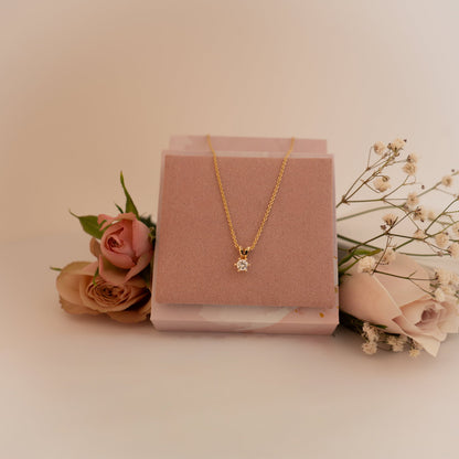 Vida anheng i gull med diamant 0,25 ct