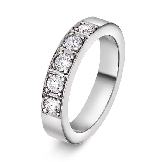 Delta ring i 14 karat hvitt gull med diamant 0,50 ct, bilde 1 av 3