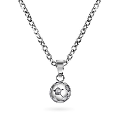 Fotball smykke i stål med fotballmotiv, 50 cm, bilde 1 av 2