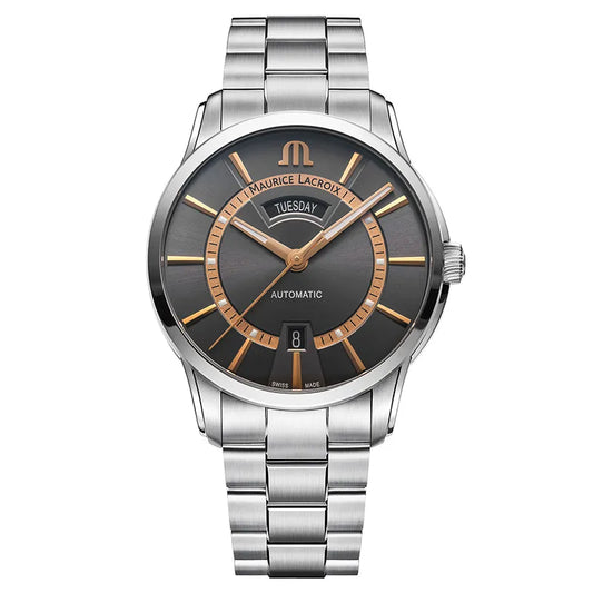 Maurice Lacroix Pontos PT6358-SS002-333-1 herreklokke i stål