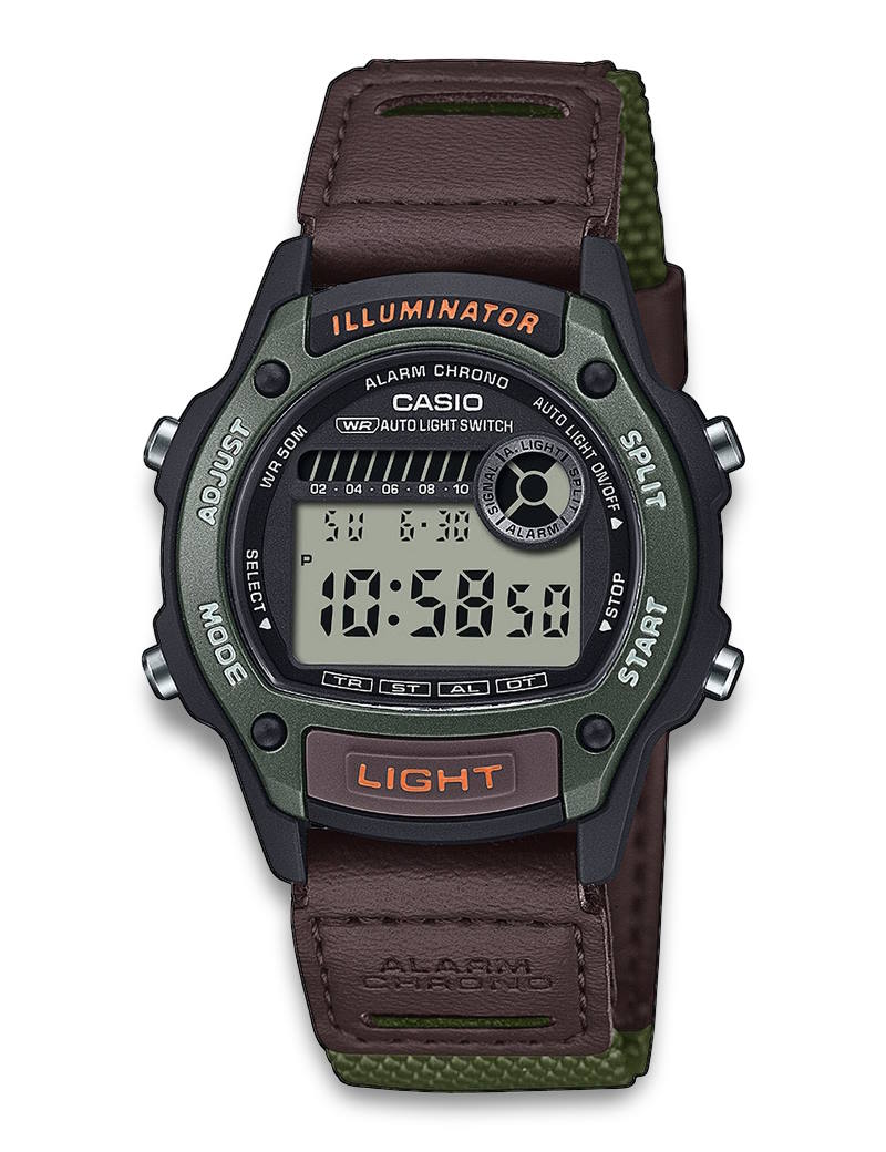 Casio Timeless W-220HF-3AVEF herreklokke i resin, bilde 1 av 2