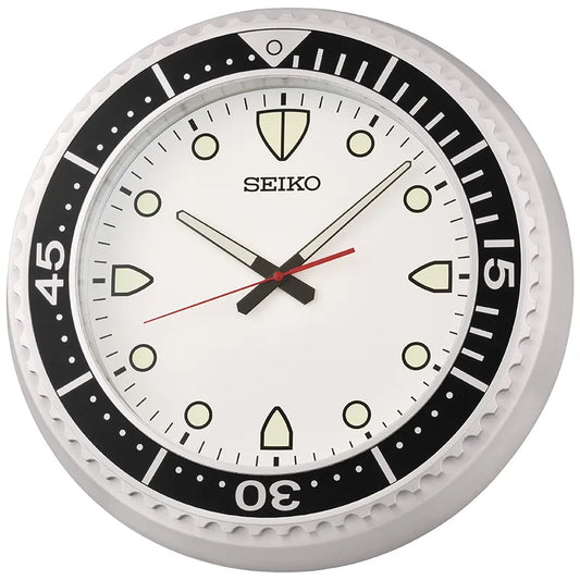 Seiko QXA849S veggklokke med blå skive