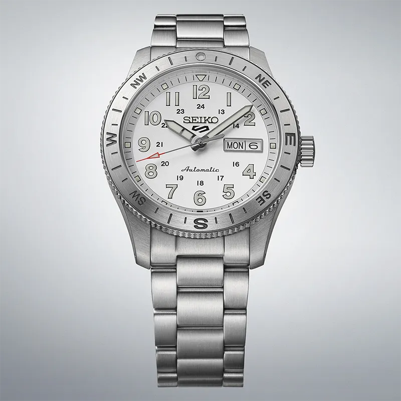Seiko 5 Sports HDB007K1 Herreklokke i Stål - Automatisk, Dagsdato, bilde 3