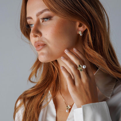 Anheng i gull med diamant 0,03 ct W/SI, nr. 26100024, bilde 3