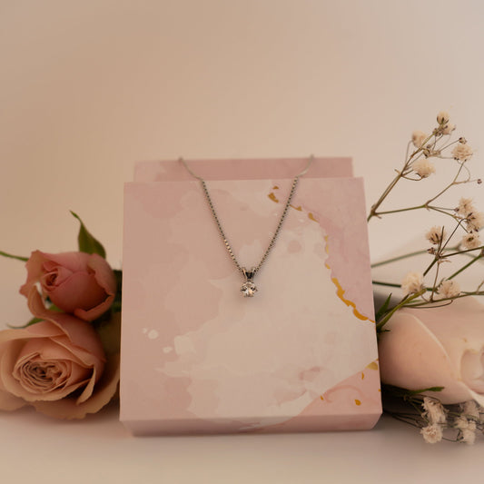Vida anheng i 585 hvitt gull med diamant 0,20 ct, bilde 2 av 2