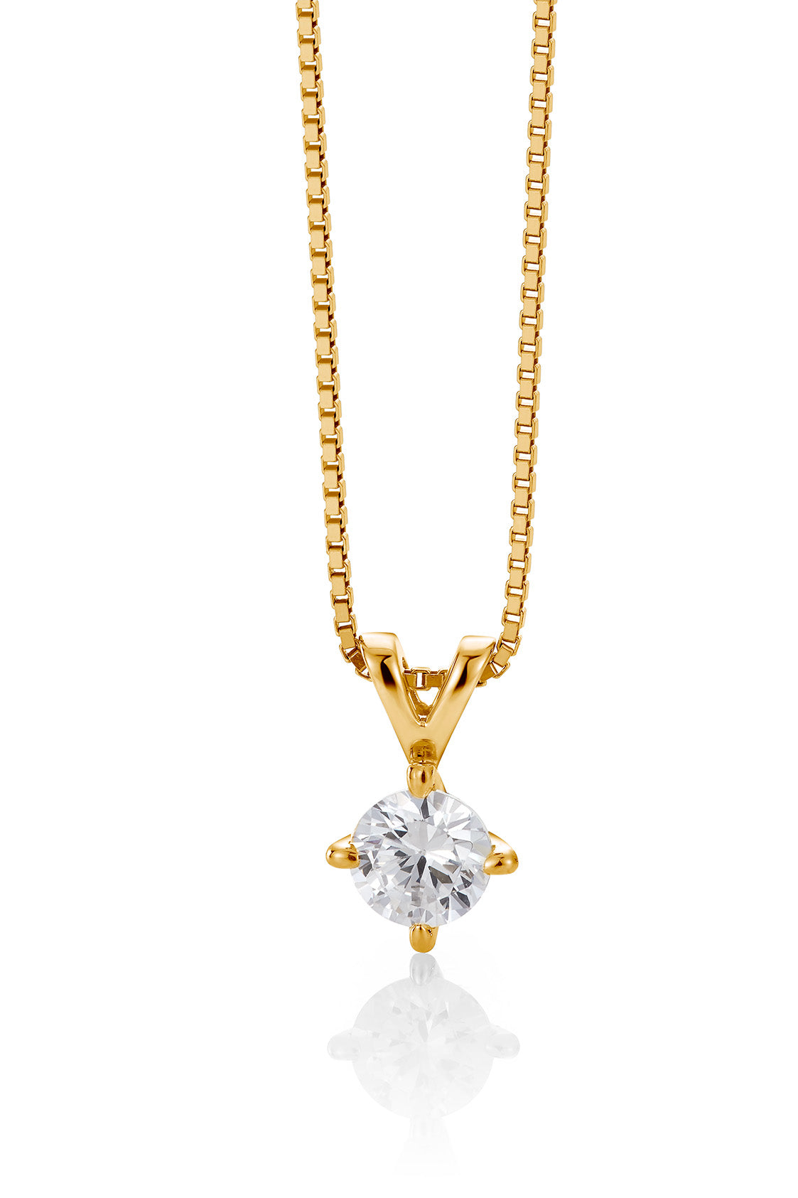 Svolder anheng Maud i 585 gull med diamant 1 ct VS, bilde 2 av 2