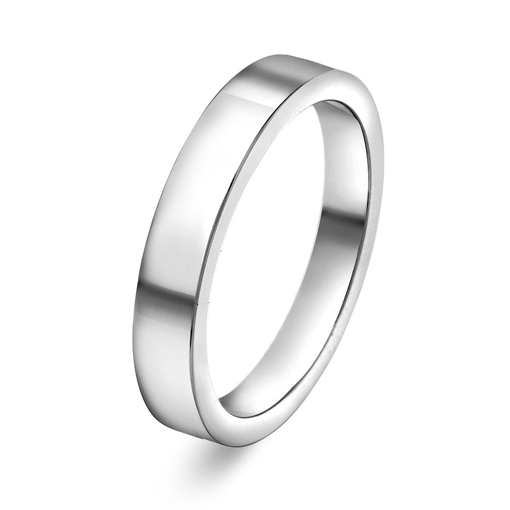 Delta ring i 14 karat gull, allianse uten stein 3,5 mm, bilde 2 av 2