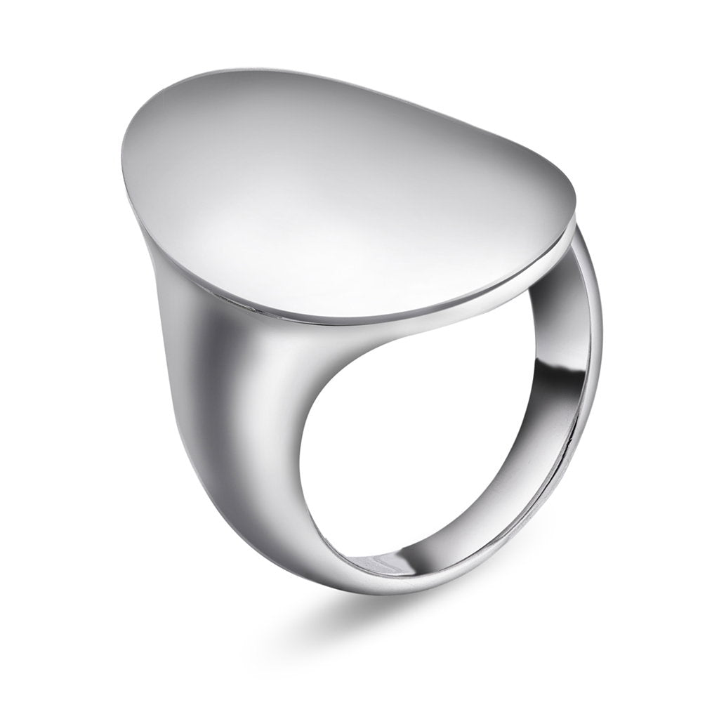 Studio ring Crave i 925 sølv med avrundet topp, bilde 1 av 4
