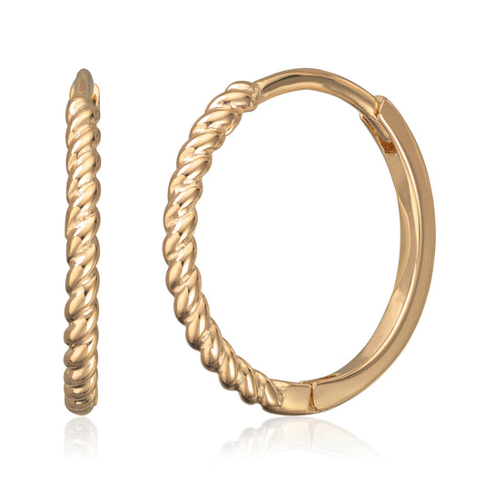 Øreringer mønstret 1,5x14mm i 14K Gult gull Artikkelnr: 47731 - Bjerveur.noØreringer mønstret 1,5x14mm i 14K Gult gull Artikkelnr: 47731
