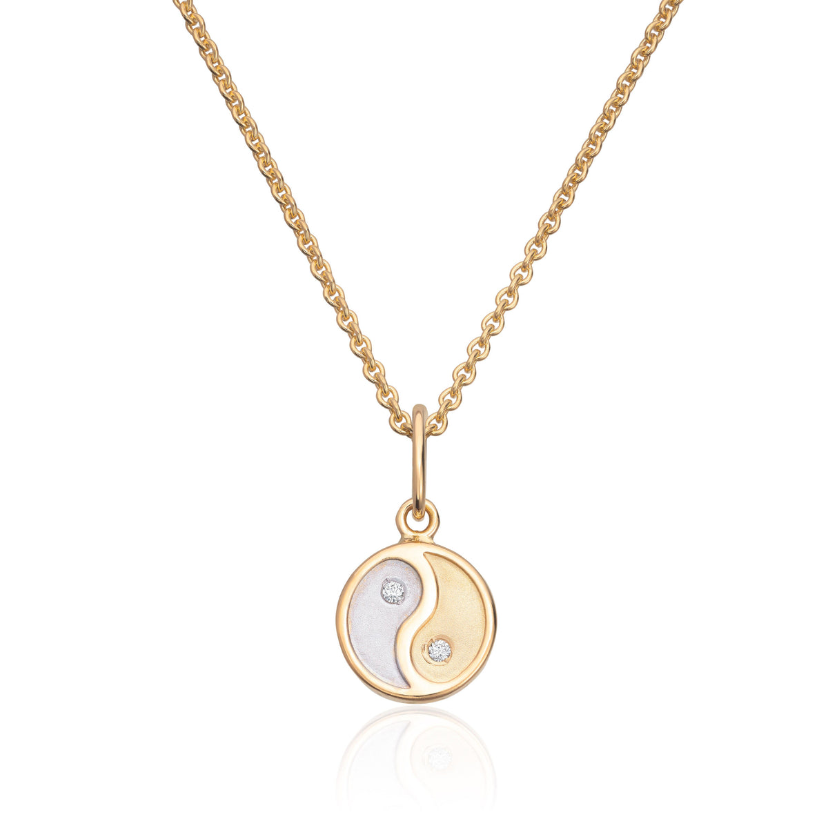Carmen anheng i tofarget 585 gull med zirkonia, Yin & Yang
