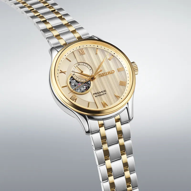 Seiko Presage SSA464 Herreklokke i Stål - Automatisk Open Heart