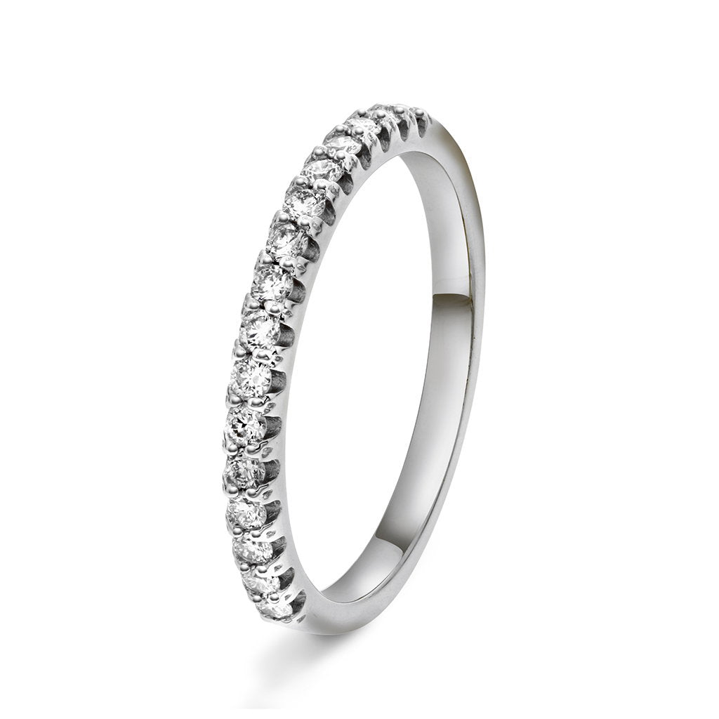 Ring i hvitt gull med diamant 0,25 ct, bilde 1 av 4