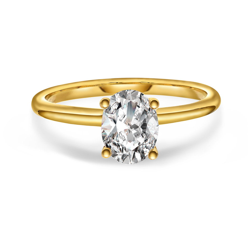Gems Empress ring i 14 karat gult gull med labdiamant 1,25 ct, bilde 1 av 5