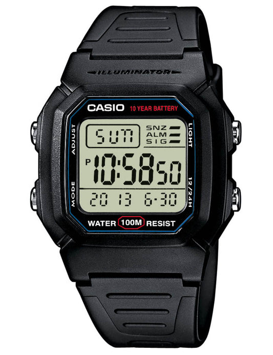 Casio Timeless W-800H-1AVES herreklokke i resin