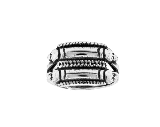 Ring i 925 sølv med dragemotiv, 13 mm