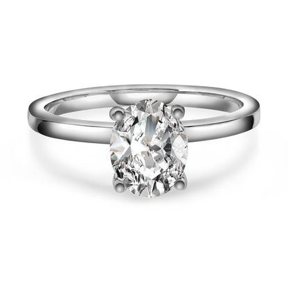 Gems ring i hvitt gull med laboratoriedyrket diamant 2,00 ct, bilde 1 av 5