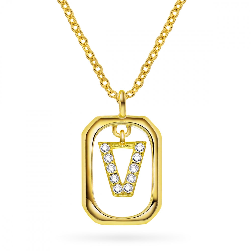 Jewelry Letters anheng i sølv med zirkonia, bokstav, bilde 50 av 57