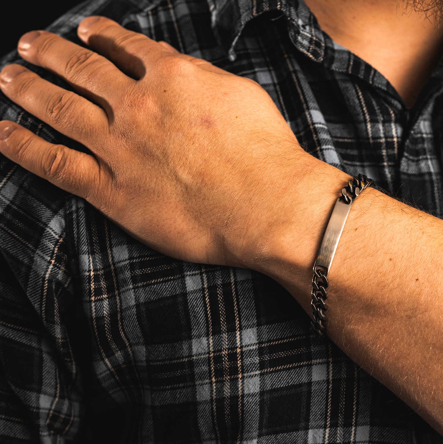 Will armbånd i stål, justerbart 972608