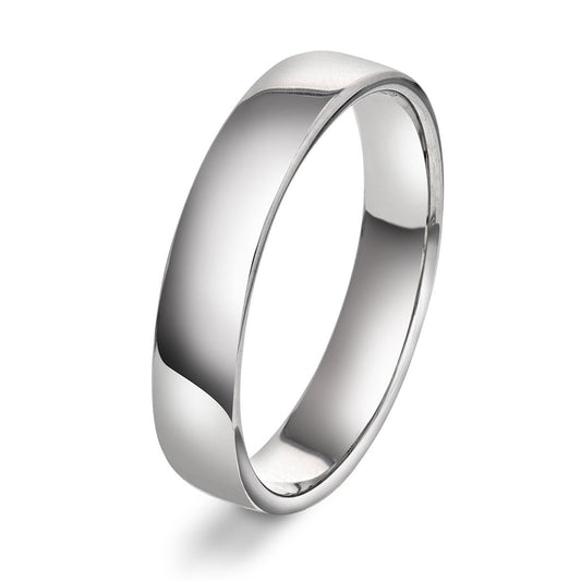 Noah ring i 925 sølv, rhodinert, 4,5 mm bred