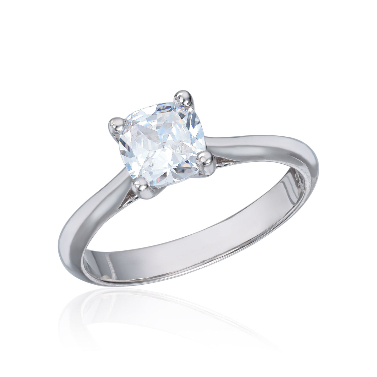 Svolder ring Charlotte i 585 hvitt gull med diamant 1 ct