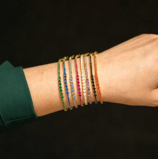 ARMBÅND I SØLV MED ROSA ZIRKONIA 991521