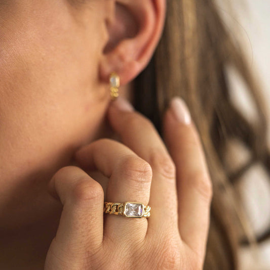 RING I SØLV MED HVIT ZIRKONIA 991588