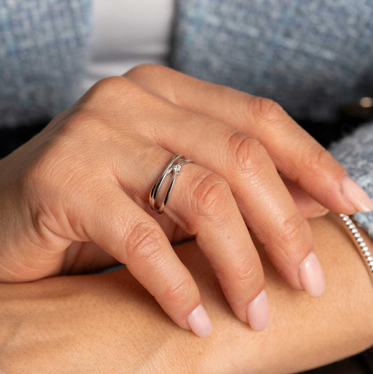 RING I SØLV MED ZIRKONIA 991815