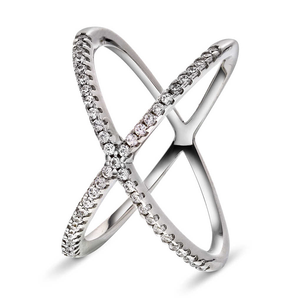 RING I SØLV MED ZIRKONIA X 991874