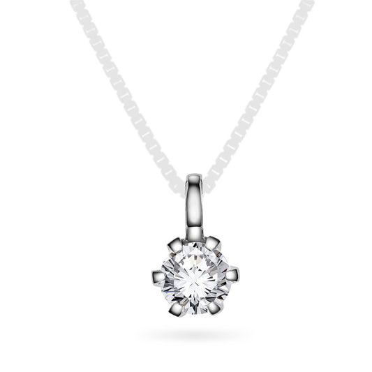 Gems Contessa anheng til dame i 585 hvitt gull med lab-grown diamant 0,50 ct, bilde 1 av 3