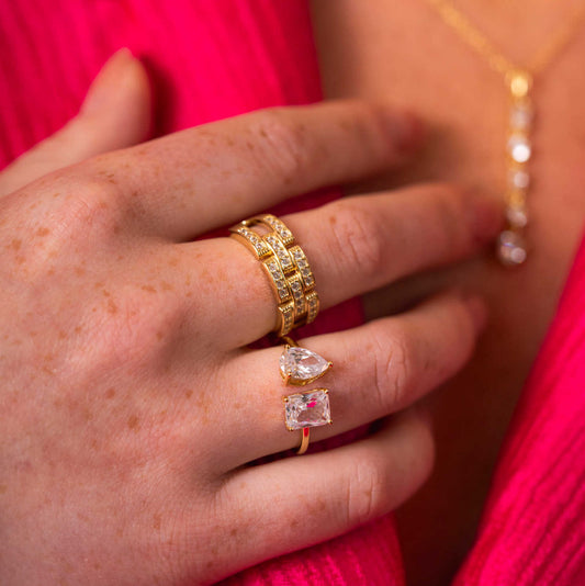 Viva Vegas ring i sølv med zirkonia 992083
