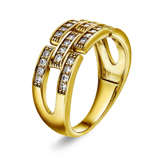 London Luxe ring i sølv med zirkonia 992099