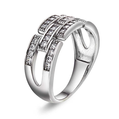 London Luxe ring i sølv med zirkonia 992100
