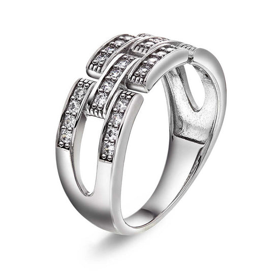 London Luxe ring i sølv med zirkonia 992100