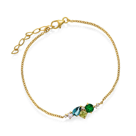 GLAM armbånd med grønne toner 992196
