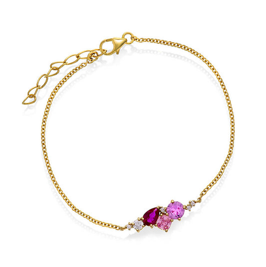 GLAM armbånd med rosa toner 992200