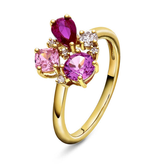 GLAM ring med rosa toner 992203