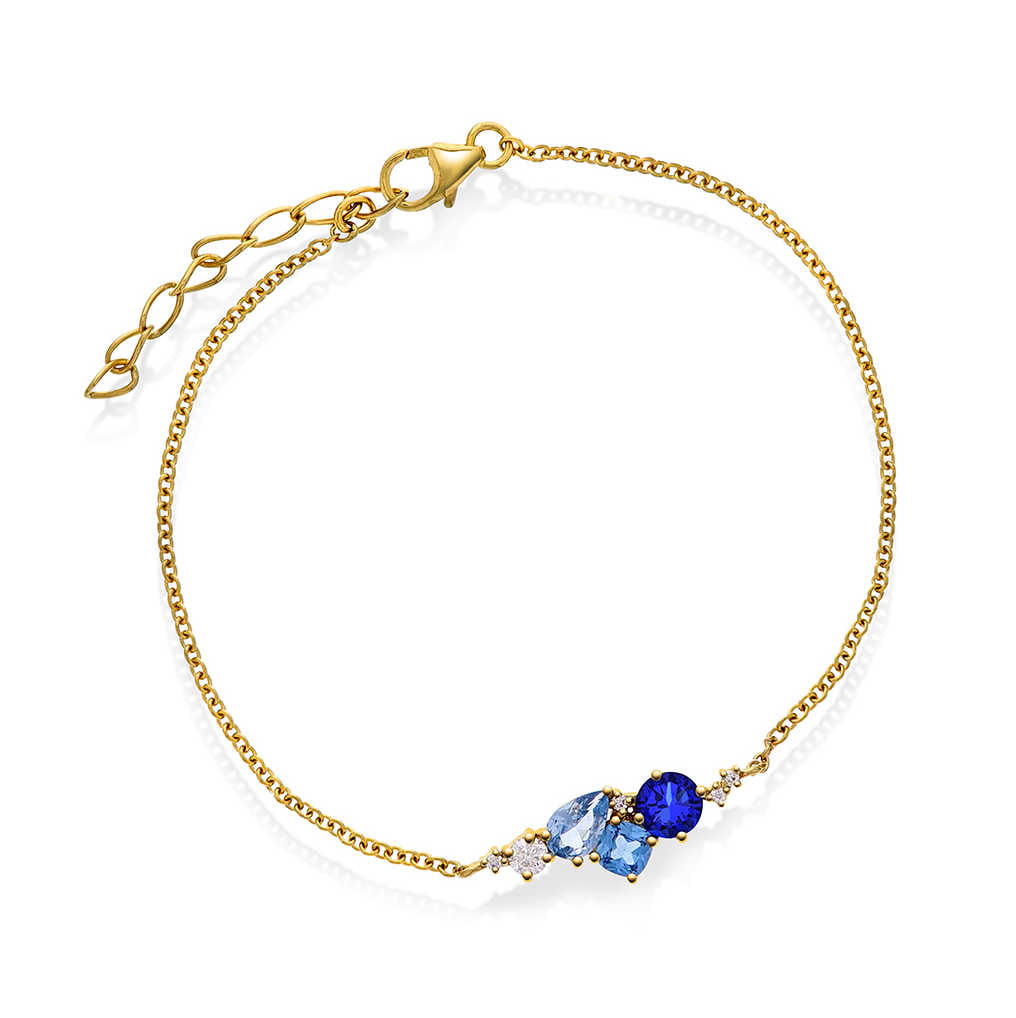 GLAM armbånd med blå toner 992204