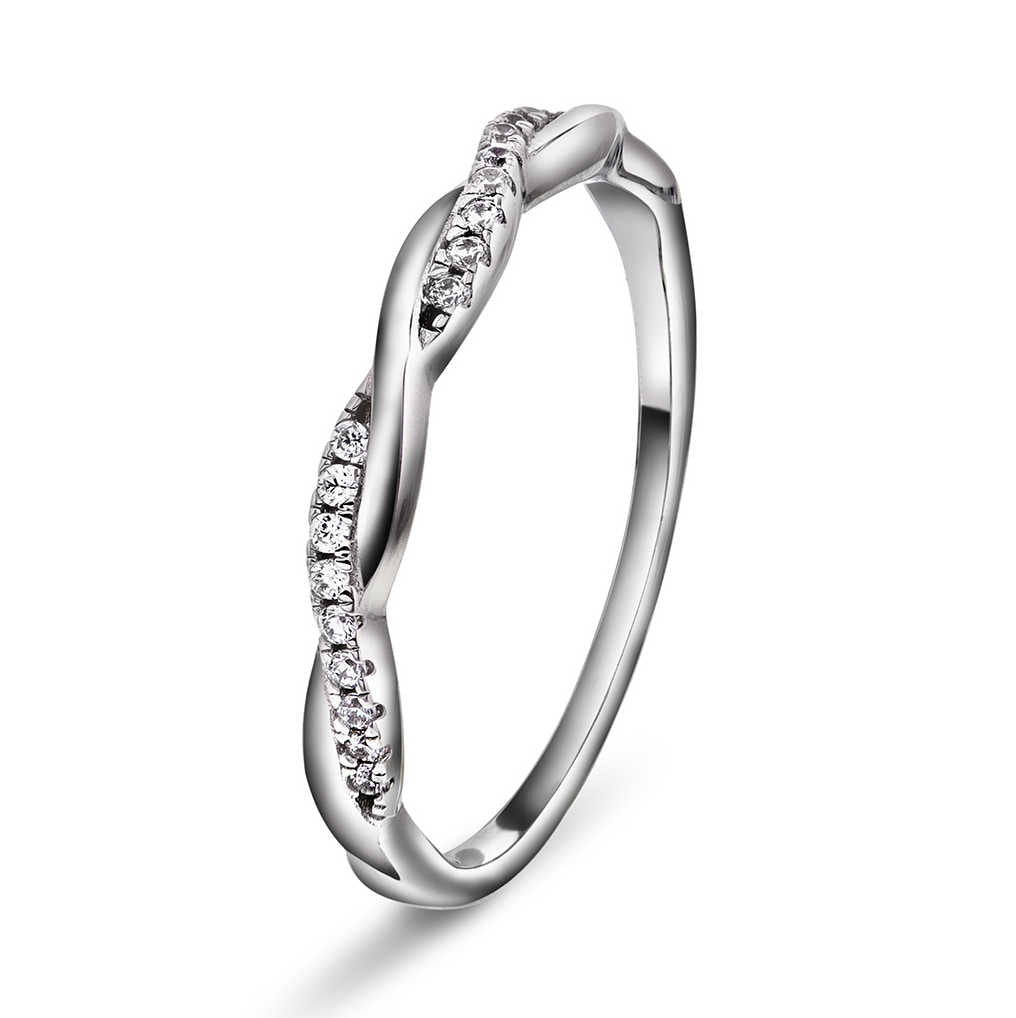 Friendship ring i sølv med zirkonia 992266