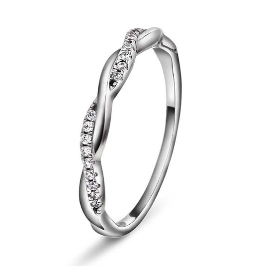 Friendship ring i sølv med zirkonia 992266