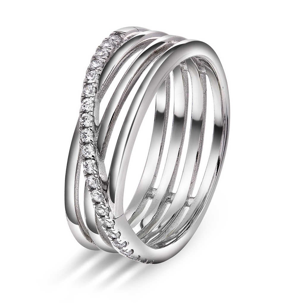Siena ring i sølv med zirkonia 992268