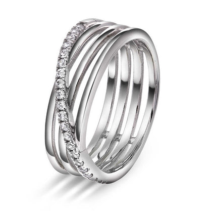 Siena ring i sølv med zirkonia 992268