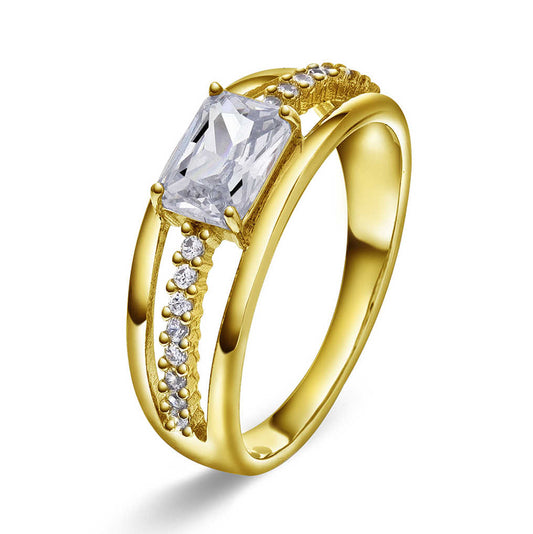 Roma ring i sølv med zirkonia 992273