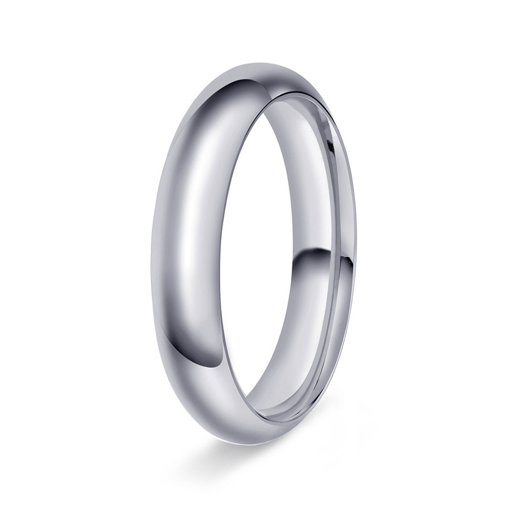 Ring i 950 platina halvrund/buet, polert, bilde 5 av 12