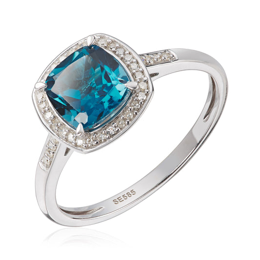Ring Topas London blue 0,10ct WSI HV 585 Artikkelnr: 57297 - Bjerveur.noRing Topas London blue 0,10ct WSI HV 585 Artikkelnr: 57297