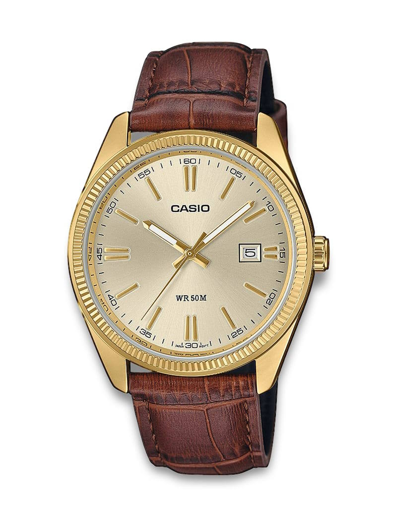 Casio Timeless MTP-1302PGL-9AVEF herreklokke i stål