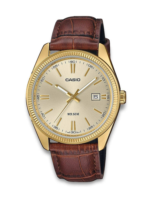 Casio Timeless MTP-1302PGL-9AVEF herreklokke i stål