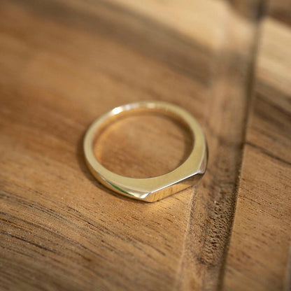Nora Mørk ring til dame i forgylt sølv, 3 mm, str. 52-58, bilde 8