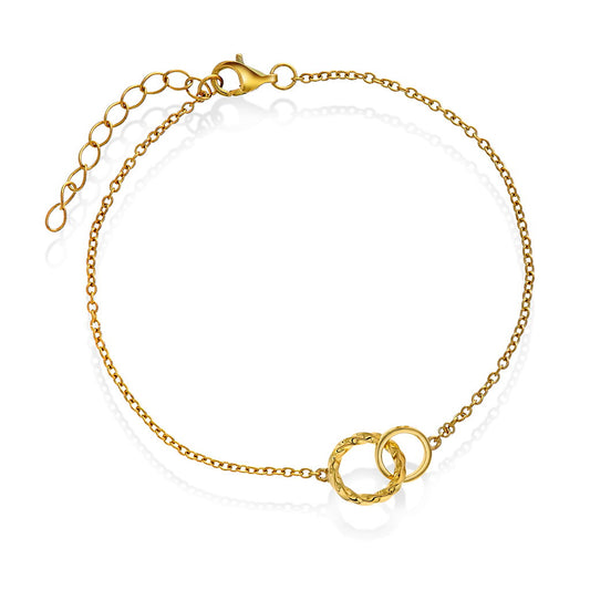 Nora Mørk armbånd i forgylt 925 sølv, 16 + 3 cm, bilde 1 av 4