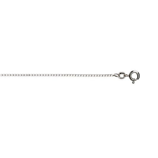 Veneziansk halskjede i rhodinert 925 sølv 1,3 mm, 42 cm