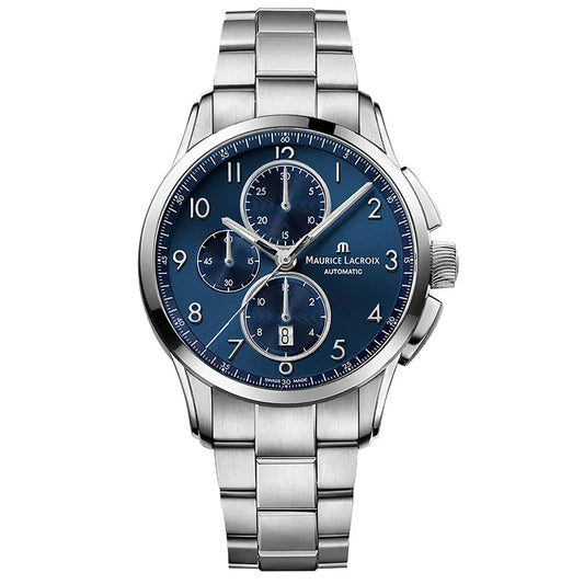 Maurice Lacroix Pontos PT6388-SS002-420-1 herreklokke i stål